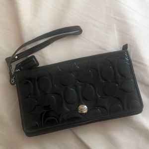 Black Coach Wallet/Wristlet